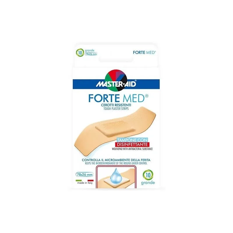 Master Aid – plasturi rezistenți, puternici, med – 10 plasturi de dimensiuni mari — preț și oferte