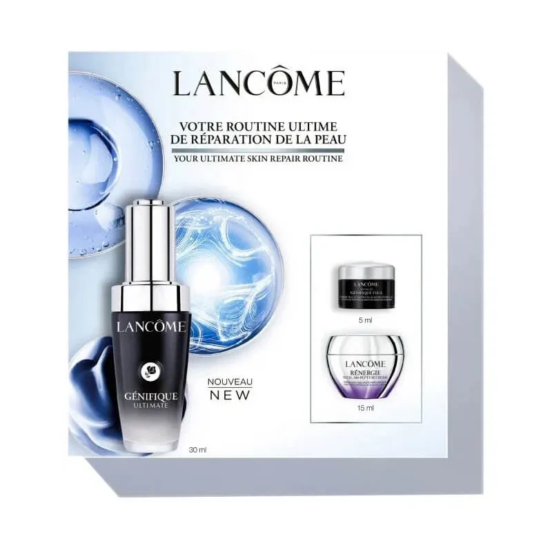 Set de rutină cu serul Genifique de la Lancôme – trusă anti-îmbătrânire pentru față — preț și oferte