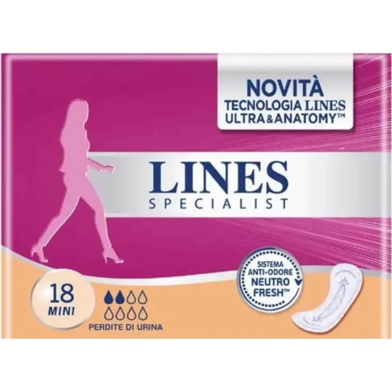 Lines specialist lady mini – 18 tampoane pentru incontinență ușoară — preț și oferte