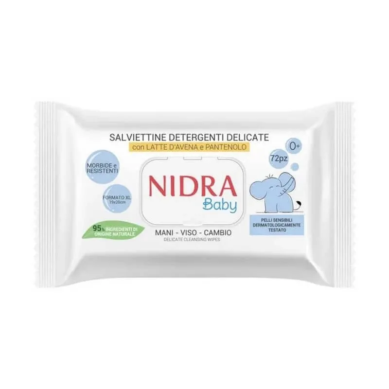 Nidra Baby - 75 de șervețele demachiante delicate — preț și oferte