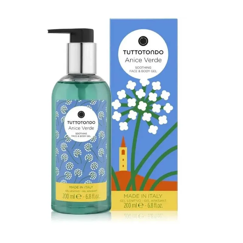 Tuttotondo Anice verde – gel calmant pentru față și corp, 200 ml — preț și oferte