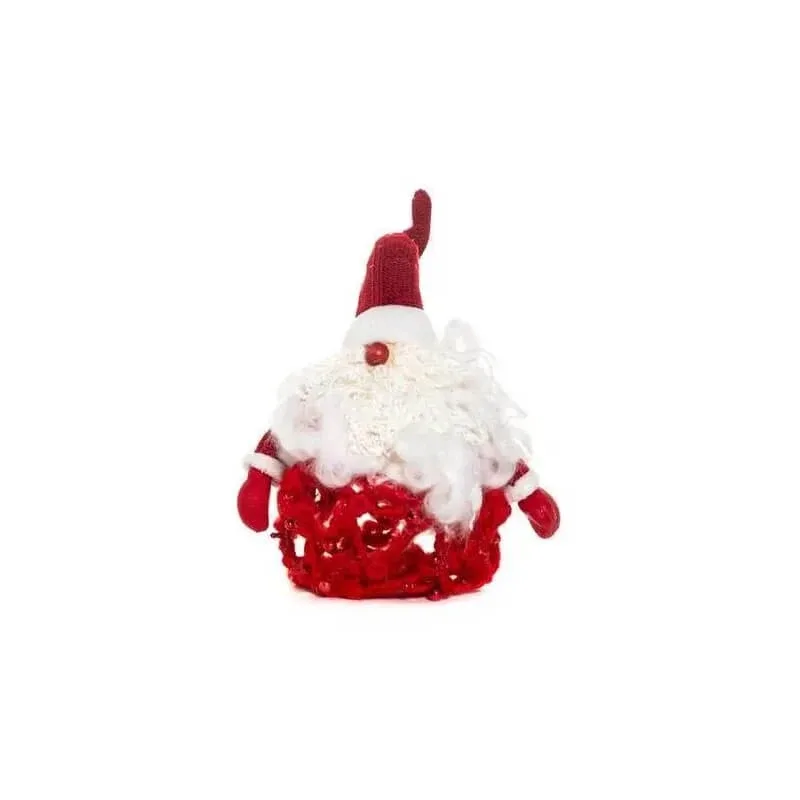 New star 41676a-1 – glob decorativ cu Moș Crăciun, 35 cm, roșu și alb — preț și oferte