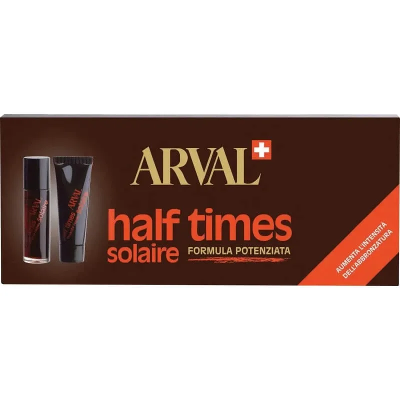 Arval half times – kit solar intensificator – 5 x 10 ml autobronzant rapid + 5 x 10 ml fixator rapid — preț și oferte