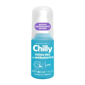 Chilly – deodorant intim antibacterian cu pH 5, cu vitamine și prebiotice, 50 ml