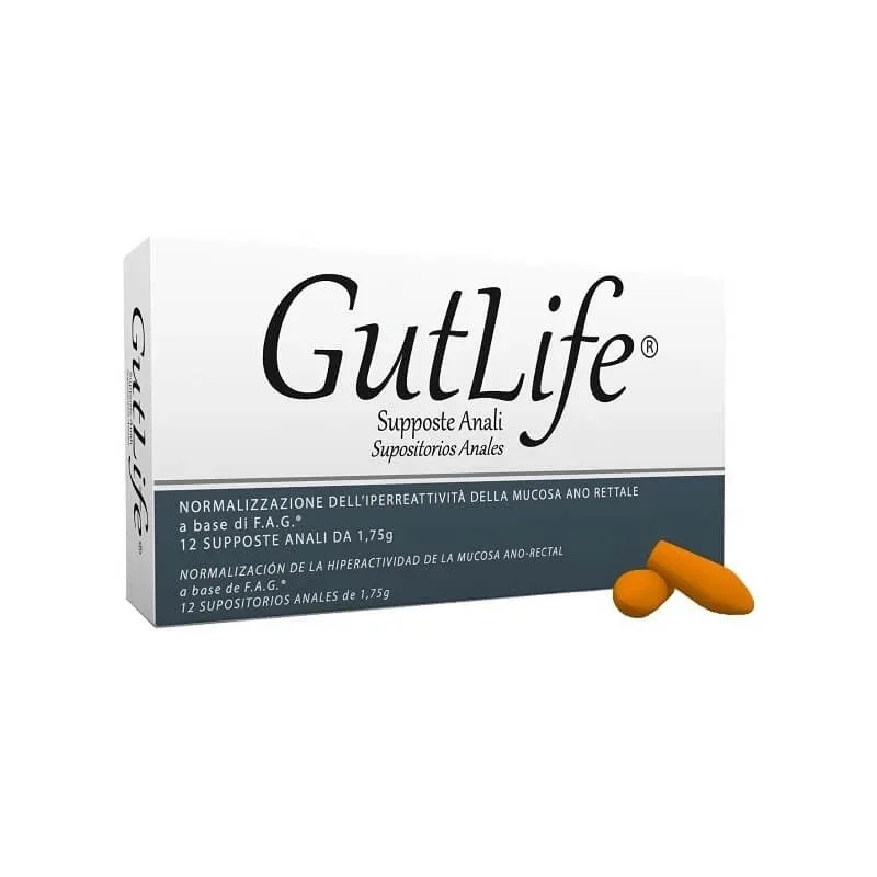 Gutlife – supozitoare anale pentru durere, senzație de arsură, mâncărime și fisuri anale, 12 supozitoare — preț și oferte