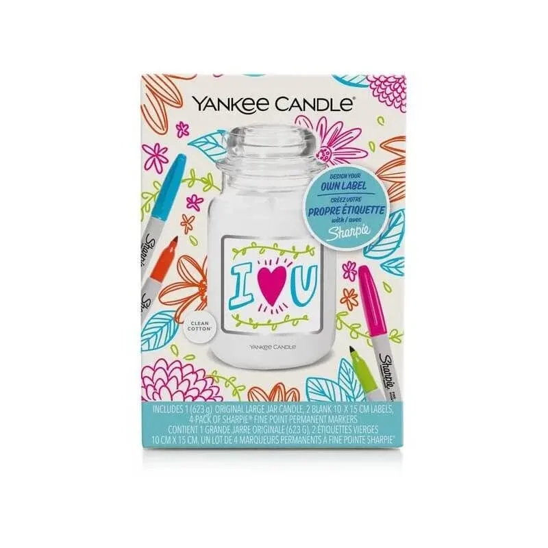 Yankee Candle Clean Cotton – lumânare parfumată personalizabilă — preț și oferte