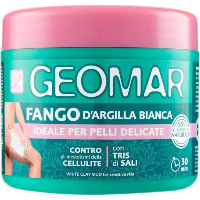 Geomar Fango – tratament anticelulitic cu argilă albă pentru pielea delicată, 600 g — preț și oferte