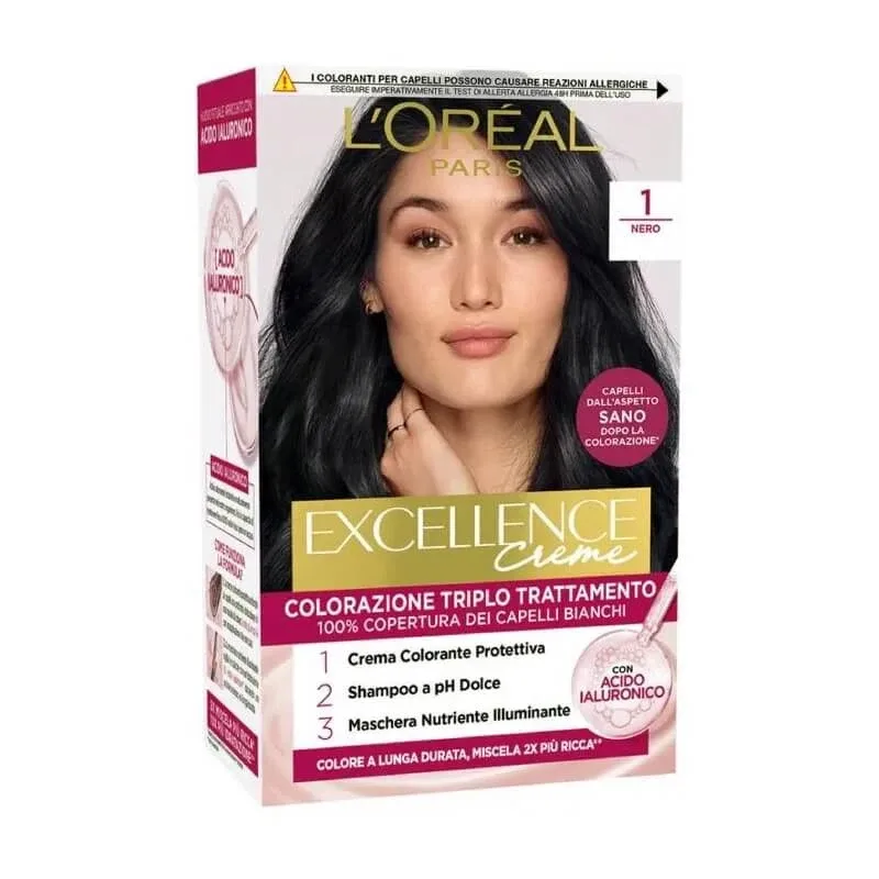 L'Oréal Paris Excellence Creme – tratament de colorare a părului nr. 1 negru — preț și oferte