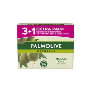Palmolive Naturals - 4 săpunuri cu lapte și măsline, de 90 gr