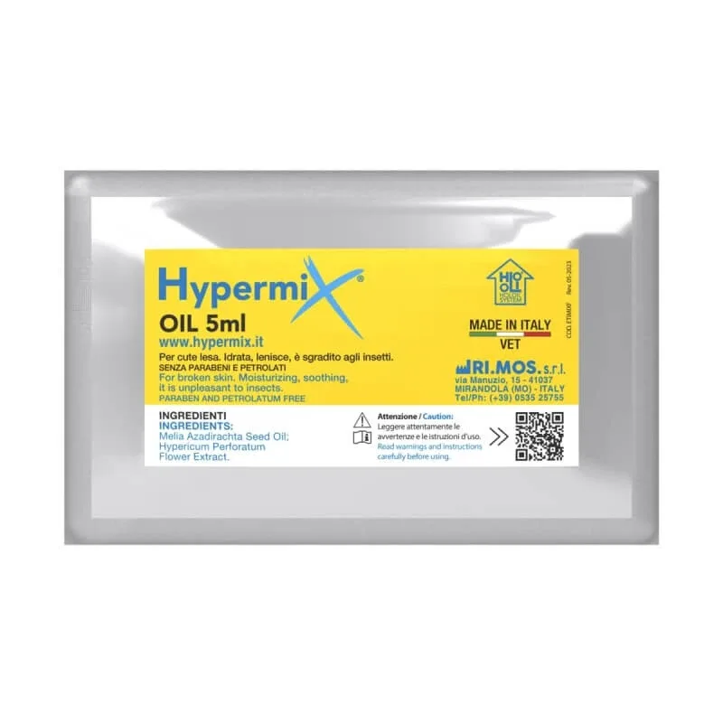 Ri.mos srl Hypermix oil – ulei calmant pentru pielea lezată, cu acțiune cicatrizantă, 5 ml — preț și oferte
