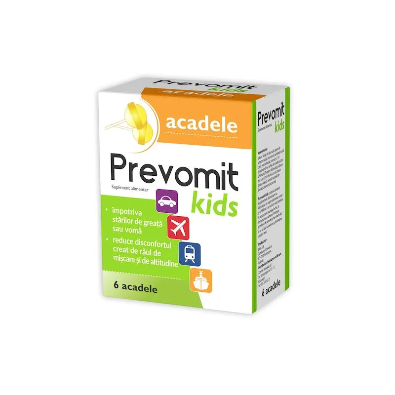 Prevomit kids acadele | 6 bucati NP PHARMA — preț și oferte