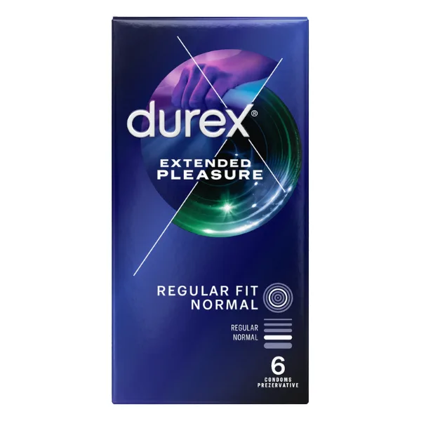 Prezervative Durex Extended Pleasure, Reckitt Benckiser | 6 buc — preț și oferte