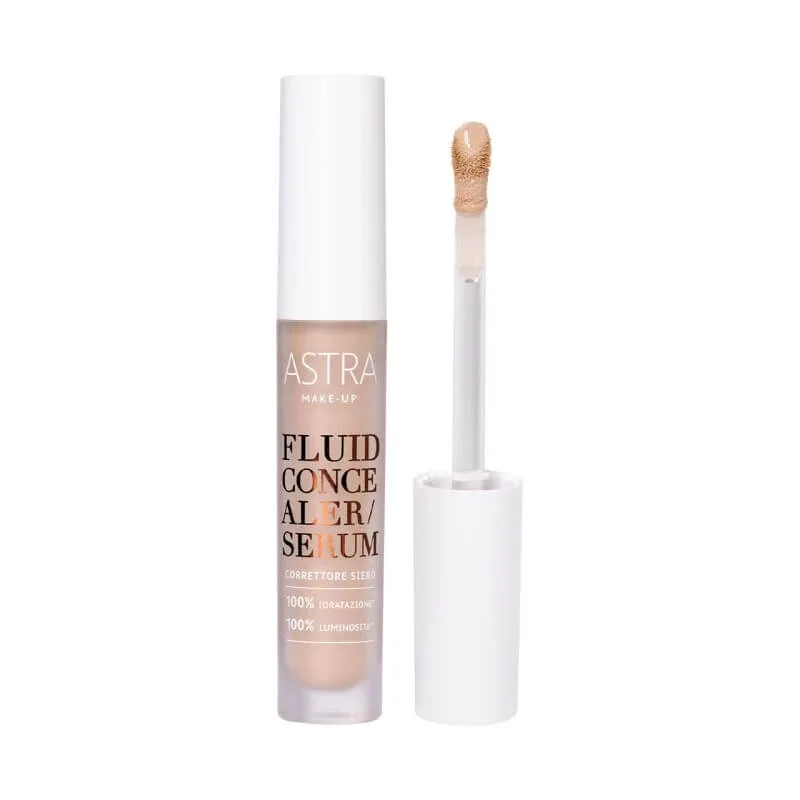 Astra fluid concealer serum – corector sub formă de ser hidratant și iluminator nr. 04, nuanță medie-închisă — preț și oferte