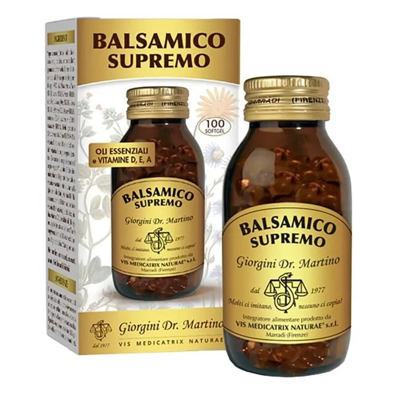 Dr. Giorgini Balsamico Supremo 100 softgel – supliment balsamic pentru căile respiratorii — preț și oferte
