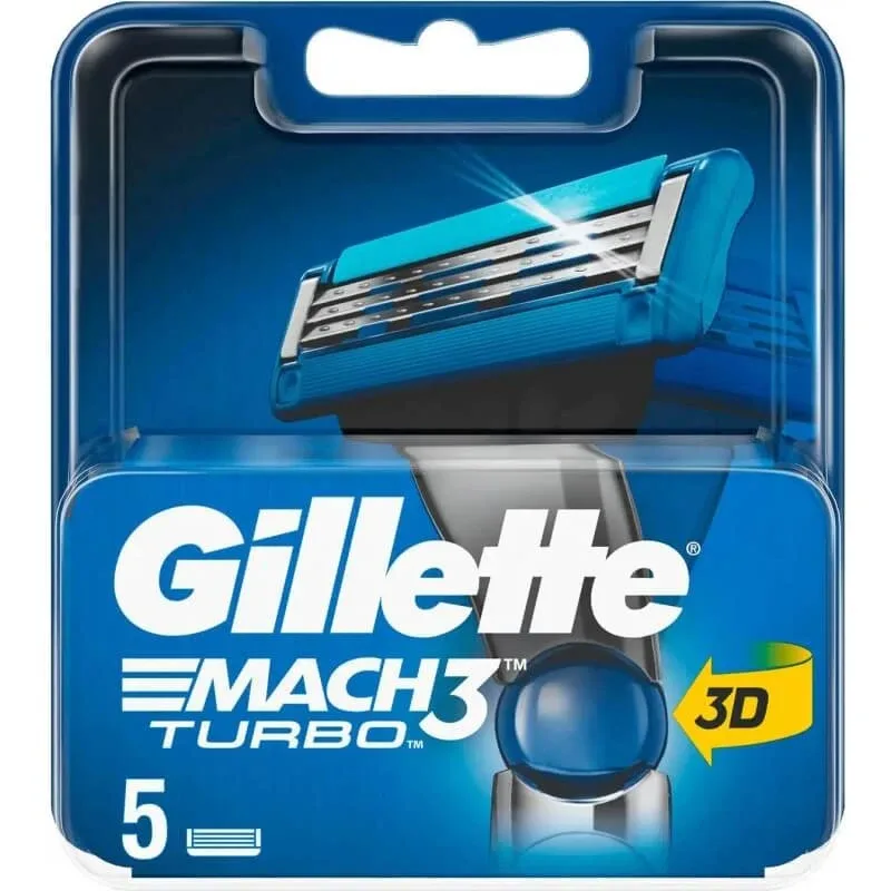 Lame de ras Gillette pentru aparatul de ras Mach3 Turbo – 4 lame de schimb — preț și oferte