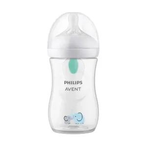 Avent Natural Response – biberon cu supapă AirFree de 260 ml, debitul 3 – elefant