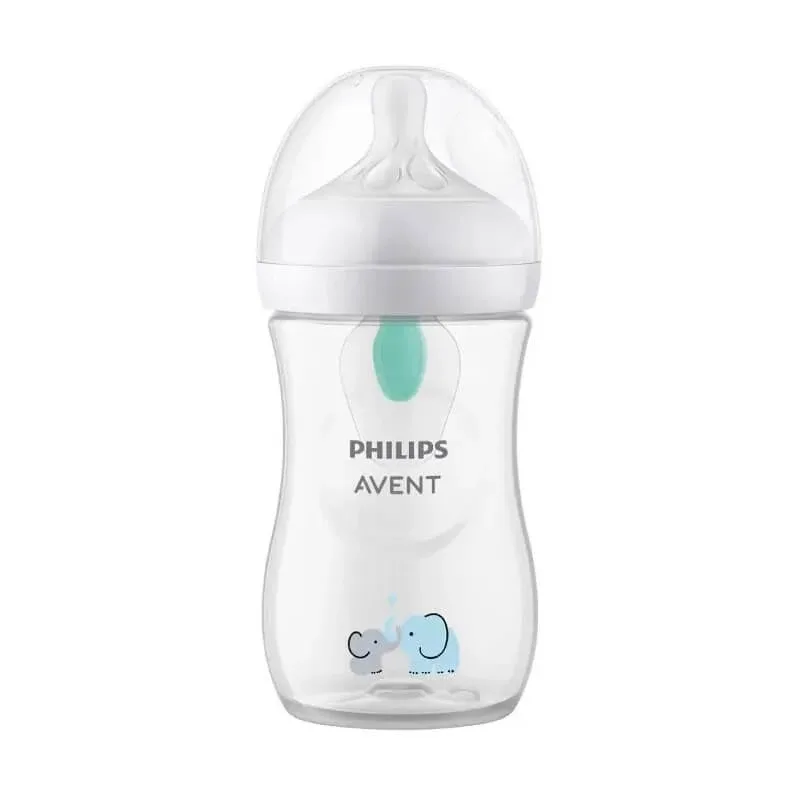 Avent Natural Response – biberon cu supapă AirFree de 260 ml, debitul 3 – elefant — preț și oferte