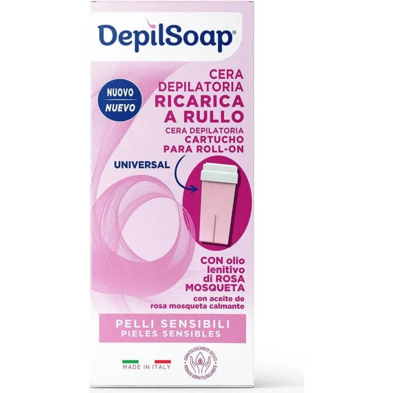 Depilsoap – Rezerve de ceară depilatoare pentru aparatul electric cu rolă, cu trandafir sălbatic și unt de shea — preț și oferte