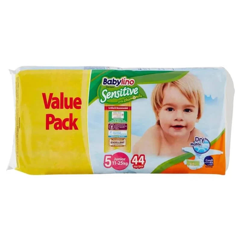 Babylino Sensitive - 44 de scutece mărimea 5 (11-16 kg) — preț și oferte