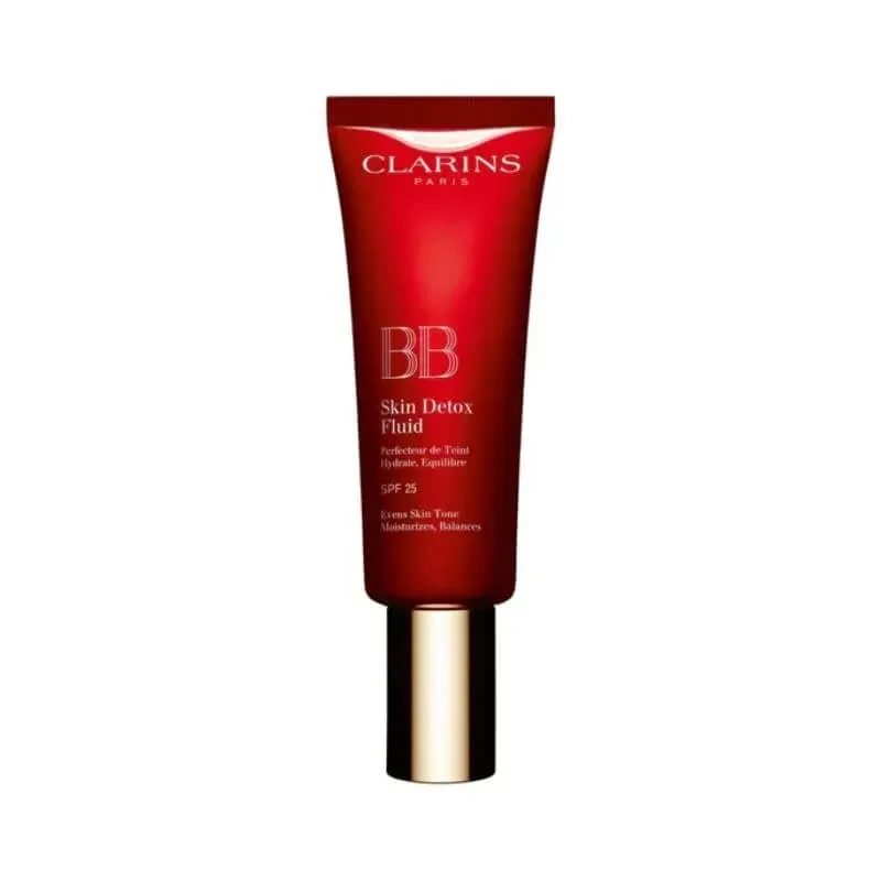 Clarins BB Skin Detox Fluid – cremă colorată cu SPF 25, nr. 02, nuanță medie — preț și oferte