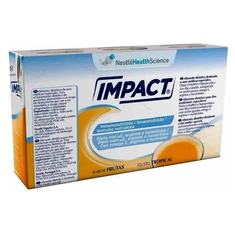 Nestle Impact oral tropical, 3 cutii a câte 237 ml – susține sistemul imunitar — preț și oferte