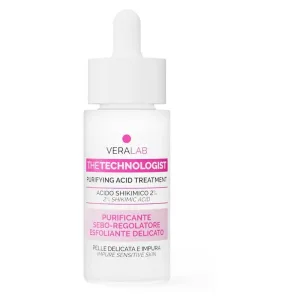 Veralab The Technologist Acid shikimic 2% – ser purificator, seboregulator și exfoliant pentru tenul sensibil și cu impurități, 30 ml