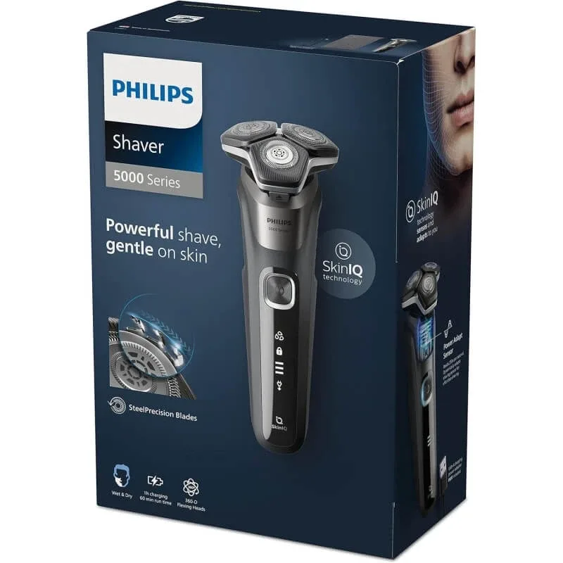Philips Seria 5000 wet&amp;dry – aparat de ras electric pentru barbă – gri — preț și oferte