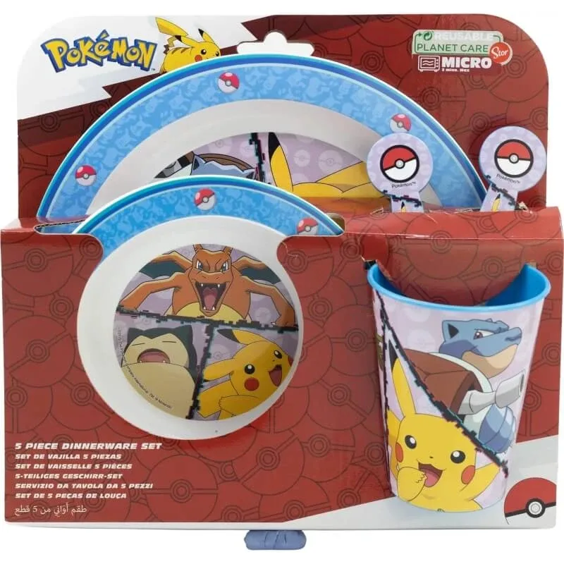 Set de veselă Stor, 5 piese, cu motive Pokemon — preț și oferte