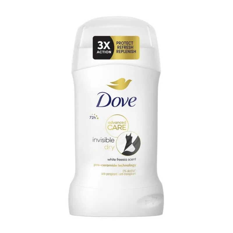 Dove Advanced Care Invisible Dry Stick – deodorant cu protecție de 72 de ore, 50 ml — preț și oferte
