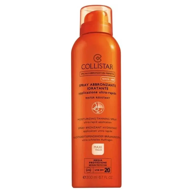 Collistar cremă solară SPF 20, spray hidratant special pentru un bronz perfect, protecție medie, 200 ml — preț și oferte