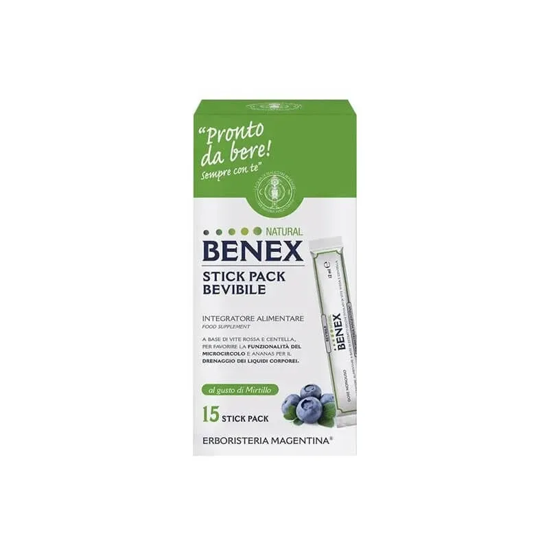 Natural Benex 15 stick pack solubil – supliment drenant în promoție — preț și oferte