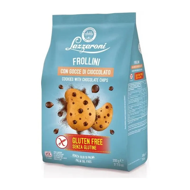 Lazzaroni Frollini cu bucăți de ciocolată 200 g — preț și oferte