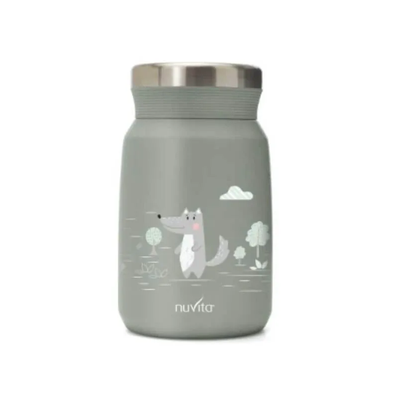 Nuvita Thermos – recipient pentru alimente din oțel inoxidabil, culoare verde salvie, 500 ml — preț și oferte