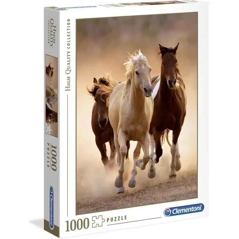Puzzle Clementoni „Running horses” pentru adulți, de 1000 de piese — preț și oferte