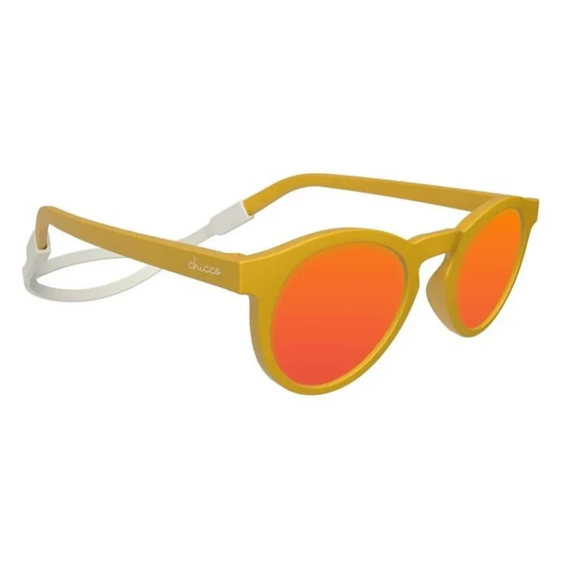 Ochelari de soare Chicco cu lentile oglindite, pentru copii de peste 12 luni, culoare galbenă — preț și oferte
