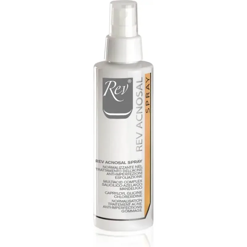 Rev pharmabio Rev acnosal spray – tratament exfoliant normalizant pentru acnee și imperfecțiuni, 125 ml — preț și oferte
