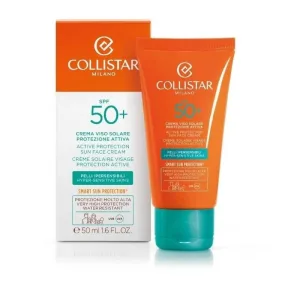 Collistar cremă solară pentru față cu factor de protecție solară 50+, pentru piele hipersensibilă, protecție foarte ridicată, 50 ml
