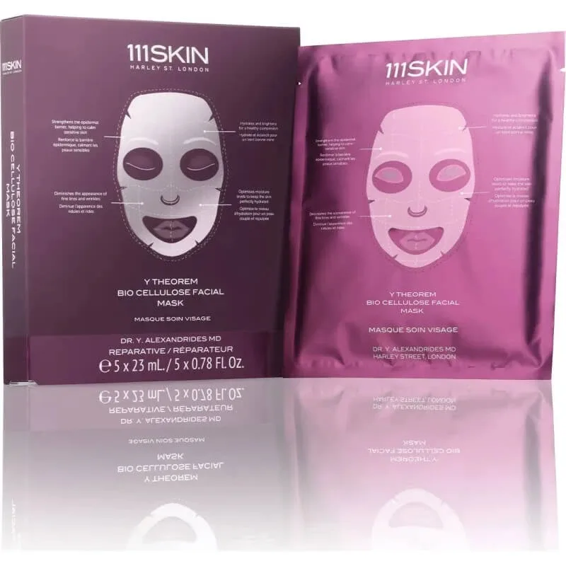 111 skin Y theorem - mască facială din celuloză bio 5x23 ml — preț și oferte