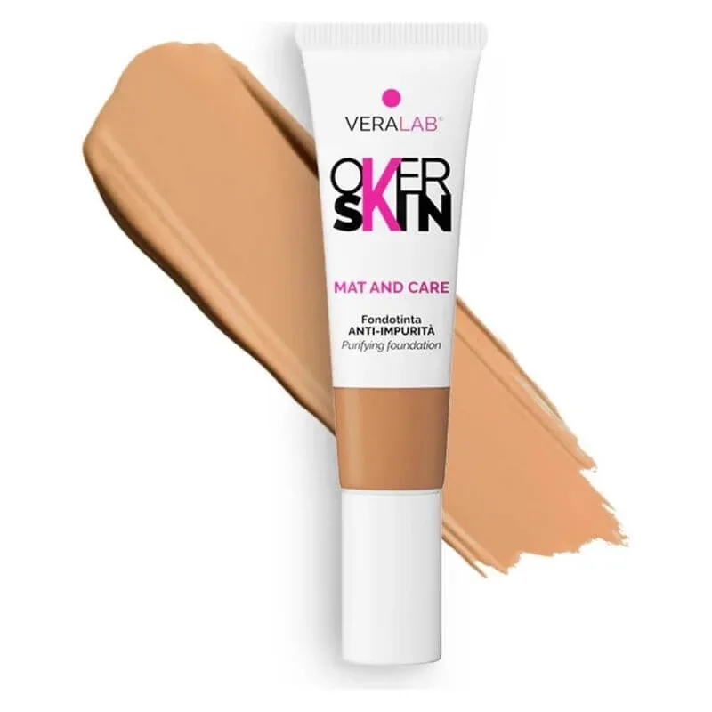 Veralab Overskin mat and care – fond de ten anti-imperfecțiuni nr. 10 cinnamon — preț și oferte