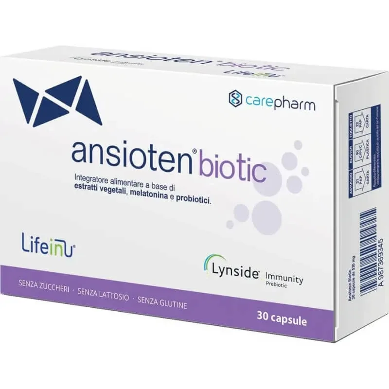 Ansioten biotic 30 capsule – supliment alimentar pentru echilibrul florei bacteriene intestinale — preț și oferte