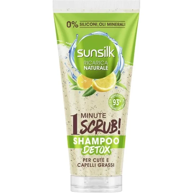 Sunsilk 1 minute scrub - șampon pentru scalp și păr gras, 200 ml — preț și oferte
