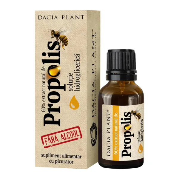 Propolis fara alcool cu picurator, Dacia Plant | 20 ml — preț și oferte