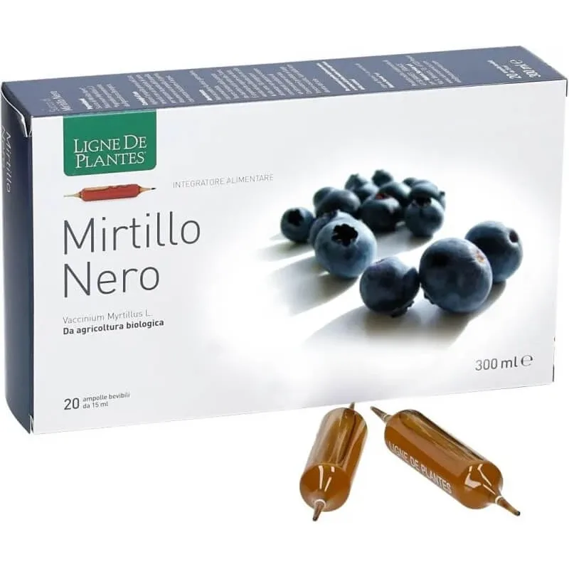 Afine negre ecologice, 20 de fiole a câte 15 ml – supliment antioxidant — preț și oferte