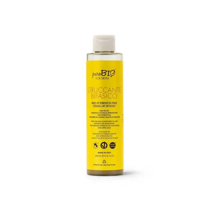 Purobio demachiant organic bifazic delicat 200 ml — preț și oferte