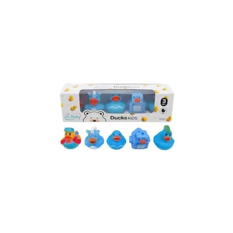 I'm baby Duckskids - 5 rățuște din cauciuc pentru baie - albastru deschis — preț și oferte