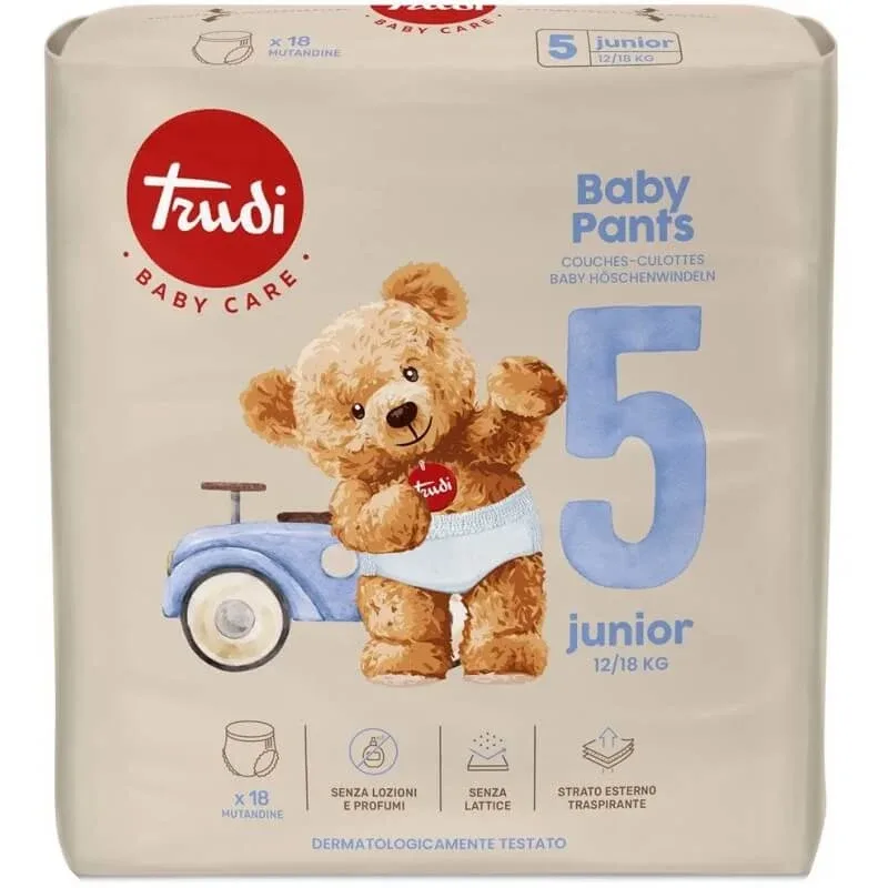 Trudi Baby pants - 18 scutece tip chiloți, mărimea 5 junior — preț și oferte