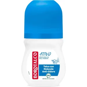 Talc activ cu aromă de săruri marine – deodorant roll-on cu eficacitate de 48 de ore, 50 ml