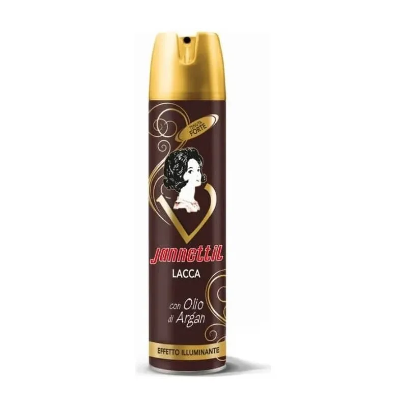 Jannetti Lac de păr cu fixare puternică și efect iluminator, 300 ml — preț și oferte