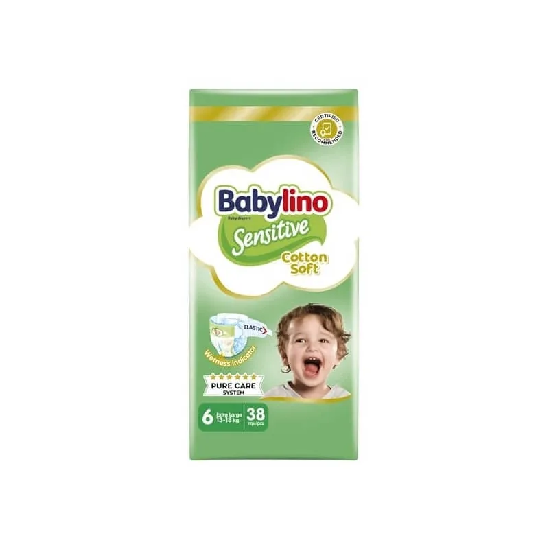 Babylino Sensitive - 38 de scutece mărimea 6 extralarge, 13-18 kg — preț și oferte