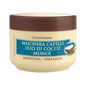 Produse pe bază de plante: Ulei de cocos și monoi – mască de păr protectoare și hidratantă, 200 ml